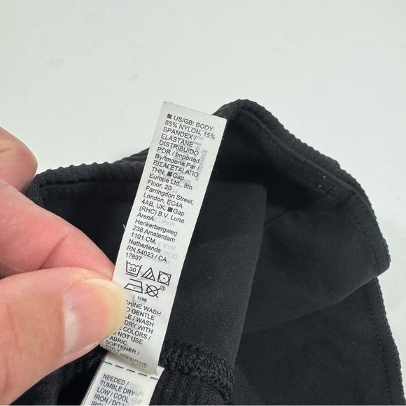 Athleta Salutation Stash Rib Flare Leggings Black - Picture 8 of 8